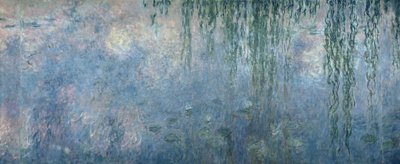 Waterlilies: Morning with Weeping Willows (detail) by Claude Monet